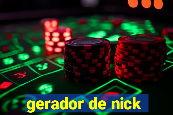 gerador de nick